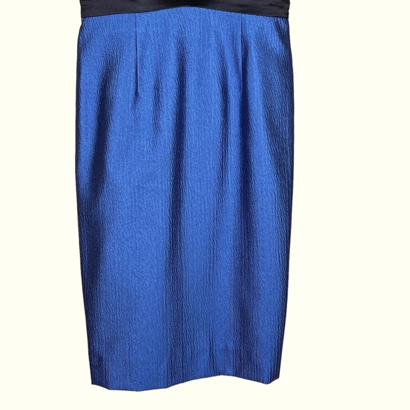 Kay Unger Women’s Silk Blend Textured Cocktail Dress With Spaghetti Straps 2 EUC - Picture 3 of 14